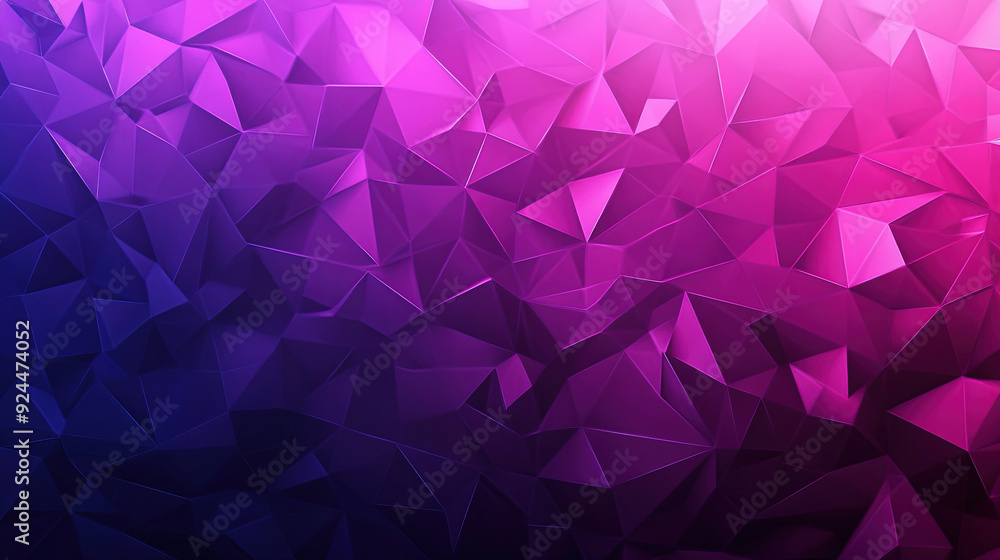 Obraz premium Geometric shapes background. Abstract background with low poly triangles. Purple and pink polygonal wallpaper. Abstract polygonal background. Copy space area