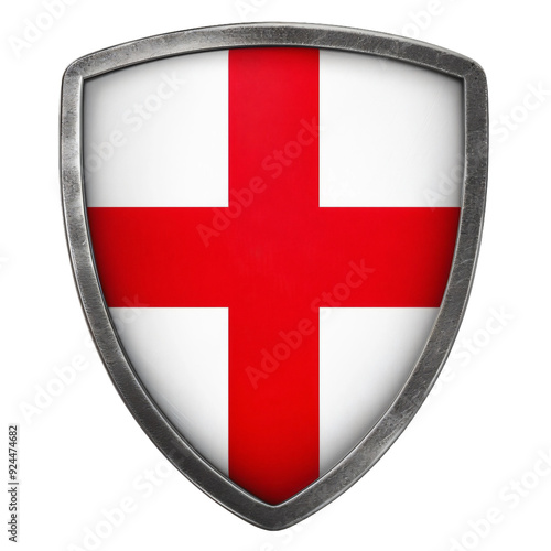 Badge featuring England flag design PNG