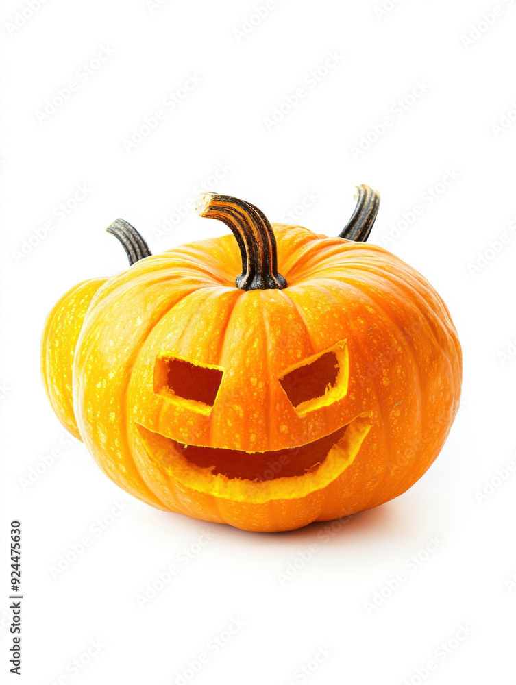 Obraz premium collection halloween pumpkin isolated on white background.