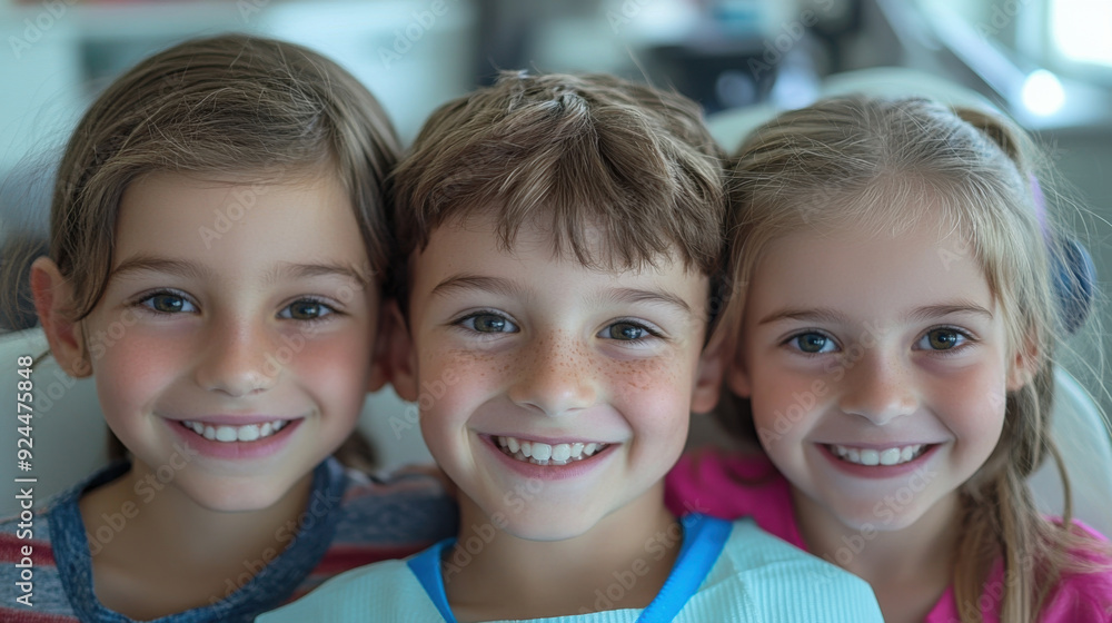 Child smiles happily, showing beautiful teeth. Child smiles happily, showing beautiful teeth.