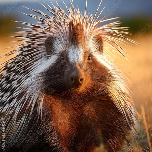 Close-up Portrait of a Porcupine