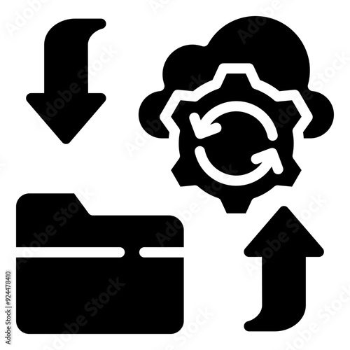 Disaster Recovery Icon For Design Element