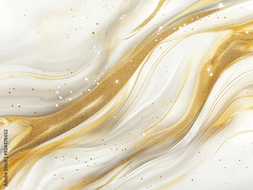 Abstract gold and white marble texture with flowing streaks of shimmering gold, symbolizing elegance and sophistication, with space for copy. Abstract gold and white marble texture with flowing streaks of shimmering gold, symbolizing elegance and sophistication, with space for copy.