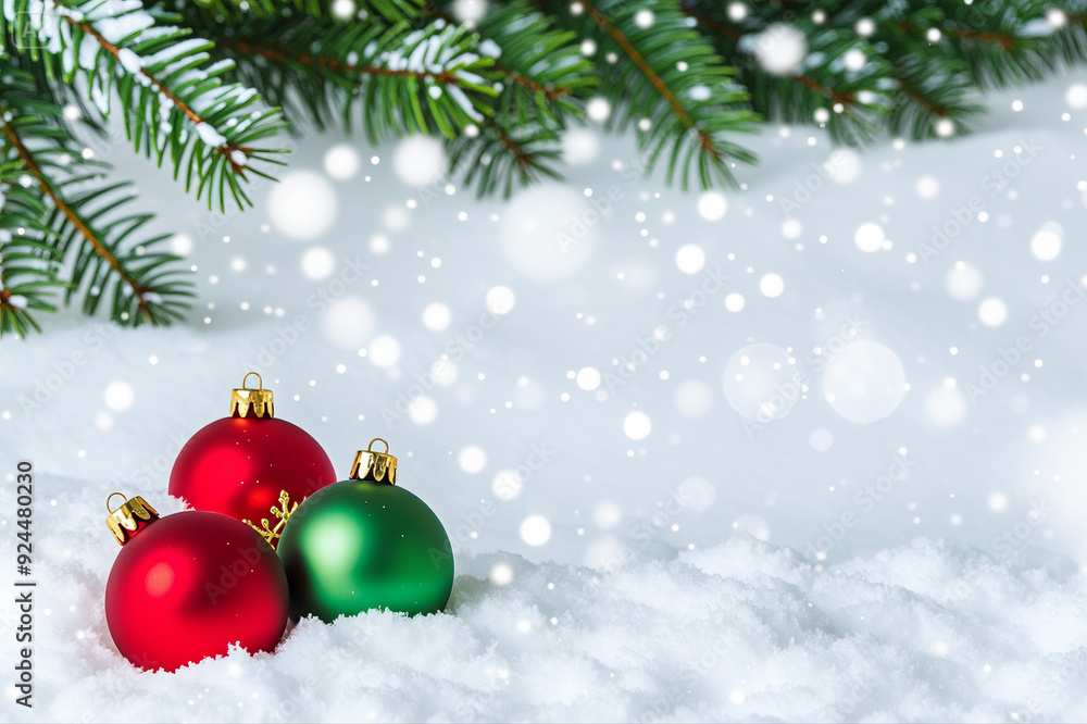 Fototapeta premium christmas tree decorations