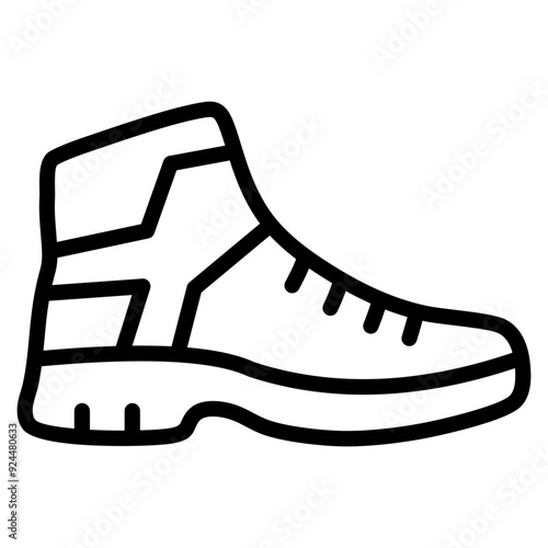 Hiking Boot  Icon Element For Design