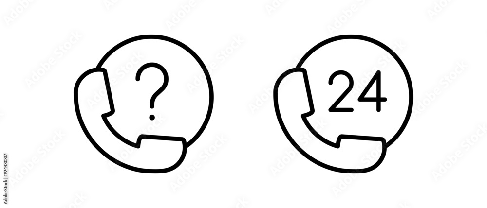 Question Online support icon vector set. Online support assistance symbol Question Online support icon vector set. Online support assistance symbol