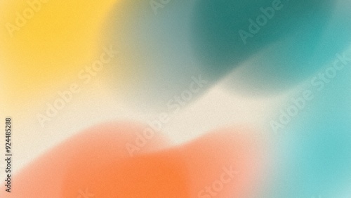 Bild auf Leinwand Abstract flat style Vintage soft blur defocused noise grainy freeform gradient b