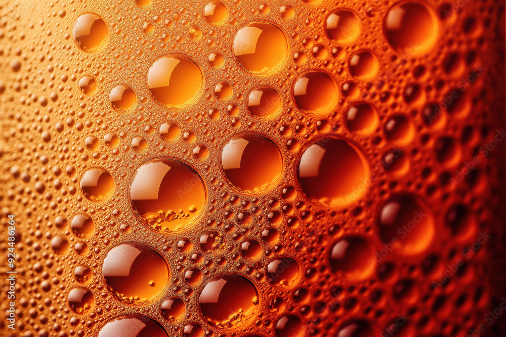 Eine Nahaufnahme der obersten Bierschicht Eine Nahaufnahme der obersten Bierschicht