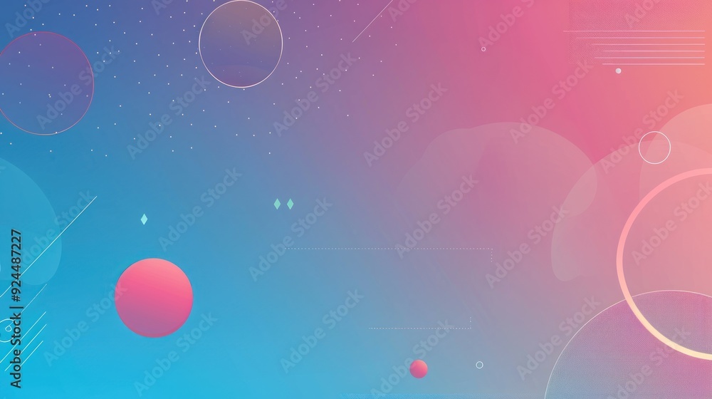 Abstract Geometric Background with Pink and Blue Gradient Abstract Geometric Background with Pink and Blue Gradient