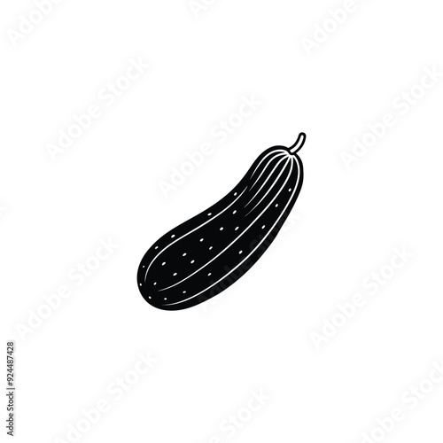 cucumber icon in trendy design style. cucumber icon isolated on white background.