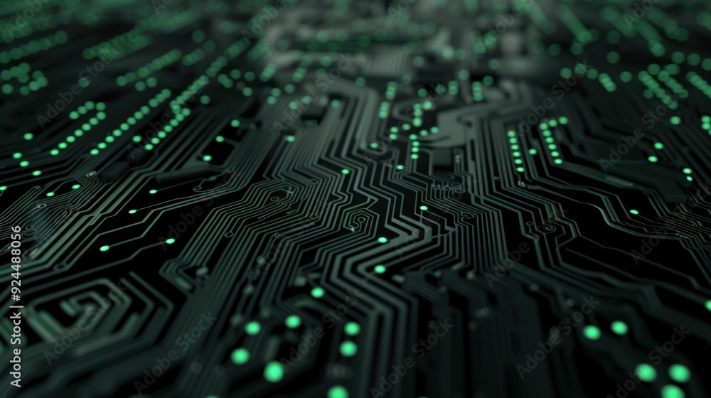 Abstract Green Circuit Board Abstract Green Circuit Board