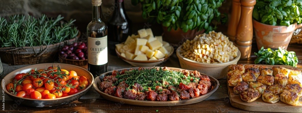 Tuscan Farmhouse Feast: Design a menu for a traditional Tuscan dinner party. Tuscan Farmhouse Feast: Design a menu for a traditional Tuscan dinner party.