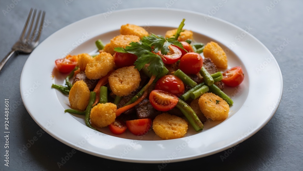 grilled chicken with vegetables