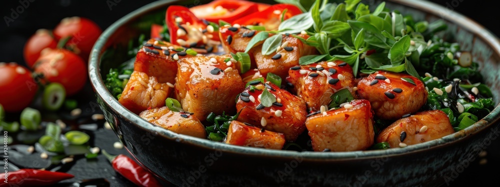Vegan Japanese Cuisine: Develop a complex and flavorful vegan Japanese main course. Vegan Japanese Cuisine: Develop a complex and flavorful vegan Japanese main course.