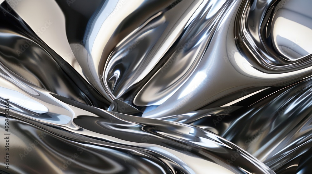 Abstract Silver Liquid Metal Surface Texture Abstract Silver Liquid Metal Surface Texture