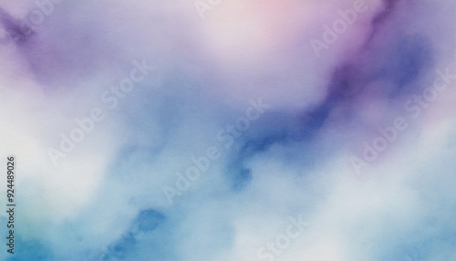 smooth blurred aquarelle background in blue and purple colours