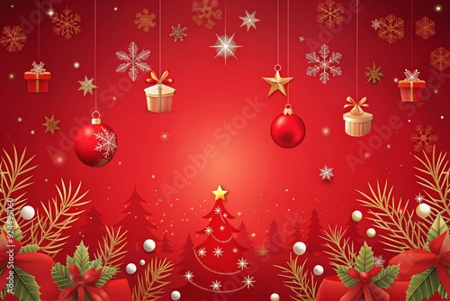 Red Christmas Background