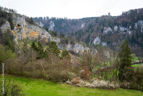 The Stiegelesfels-Oberes Donautal, district of Tuttlingen, Baden-Württemberg , Germany photo