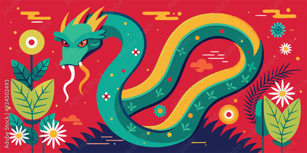 year of the snake 2025 vector background design year of the snake 2025 vector background design