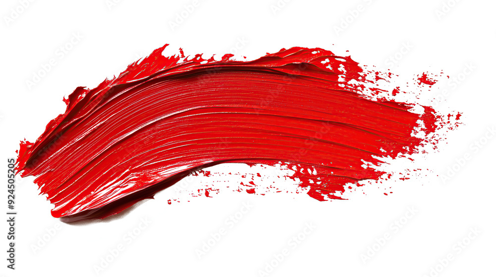 red brush stroke on transparent background red brush stroke on transparent background