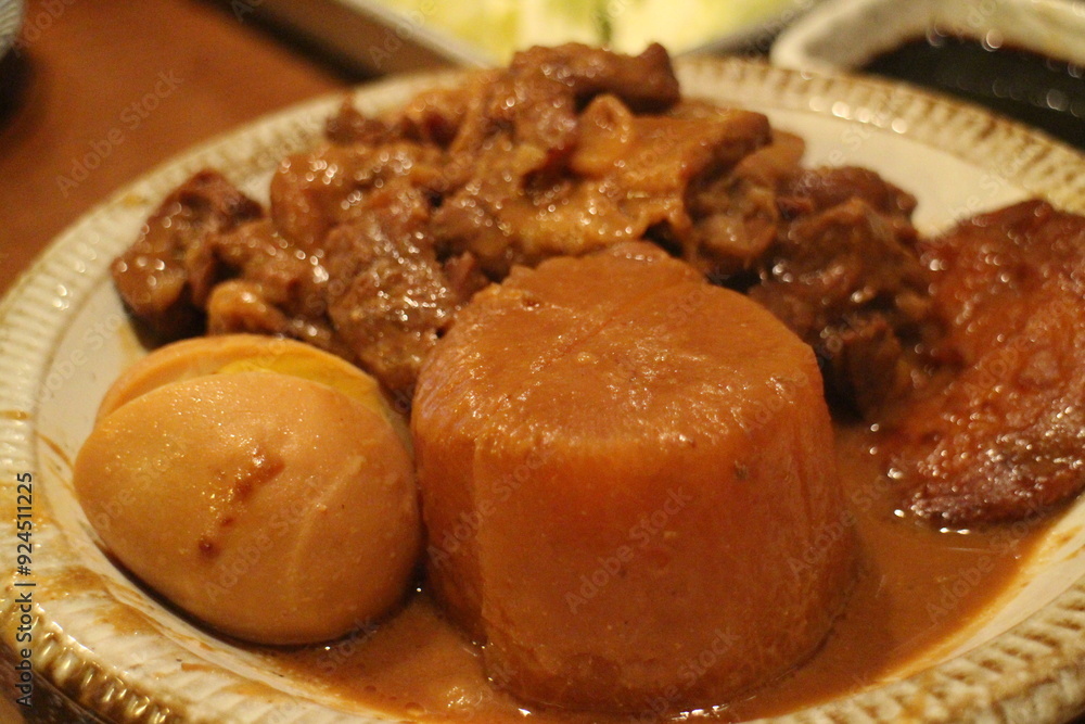 Japanese cuisine: miso oden in Nagoya, Japan Japanese cuisine: miso oden in Nagoya, Japan