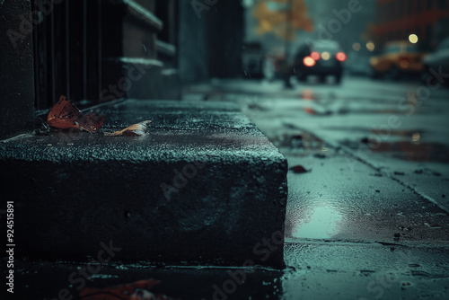 Concrete sidewalk
