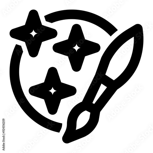 aesthetic, art design, appearance, style, creativity, visual design outline icon