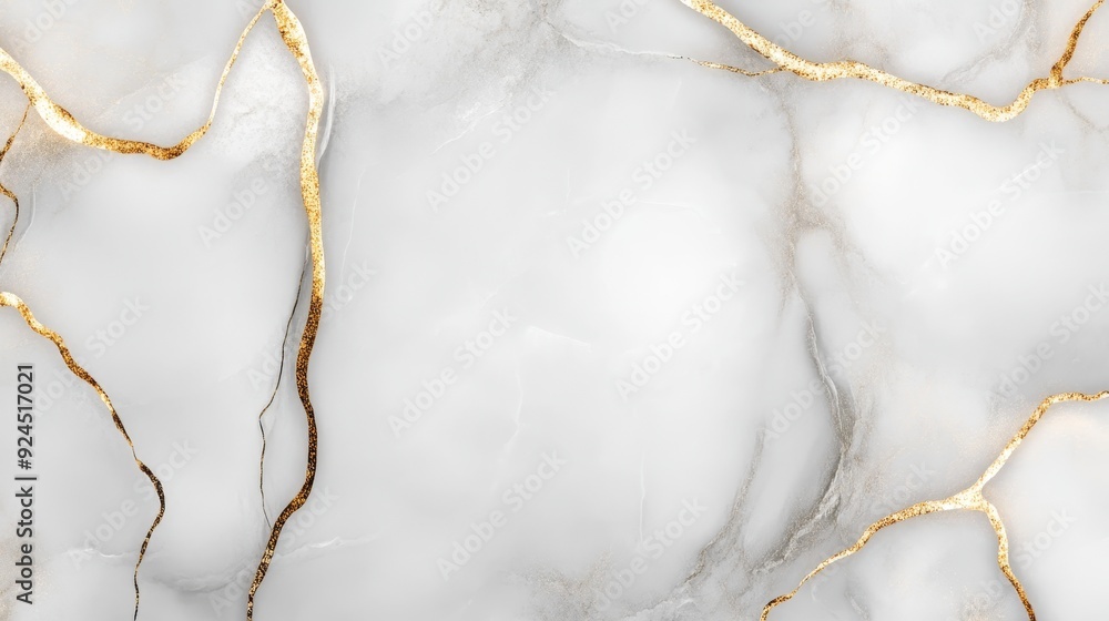 Fototapeta premium Elegant marble, gold vein accents, high-resolution