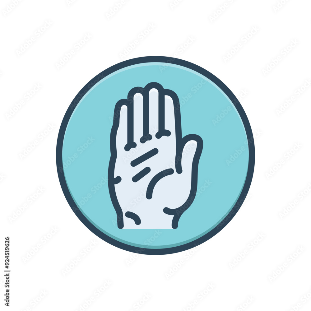 Obraz premium Color illustration icon for congress