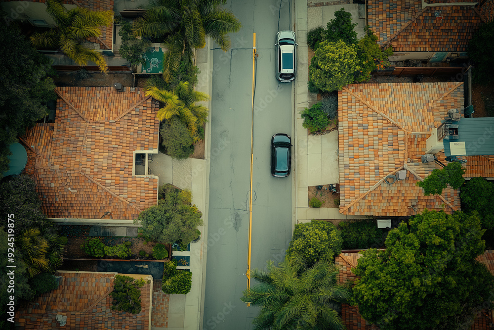 Fototapeta premium Los angeles aerial view