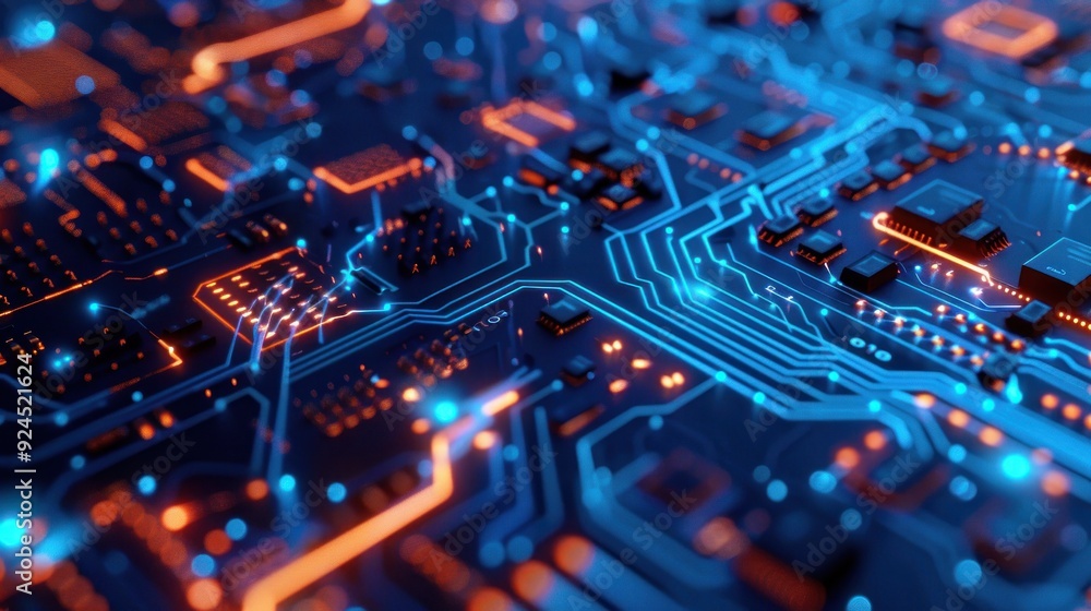 Circuitry Illuminated: A Digital Landscape Circuitry Illuminated: A Digital Landscape