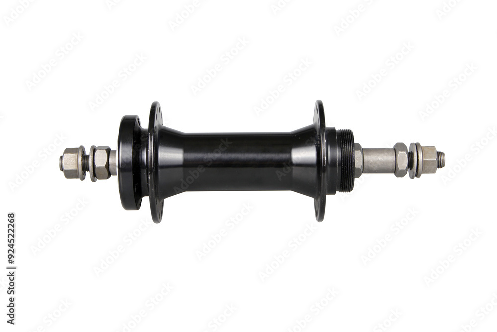 Rear wheel hub for fat bike on industrial bearings for disc brake and ratchet. Rear wheel hub for fat bike on industrial bearings for disc brake and ratchet.