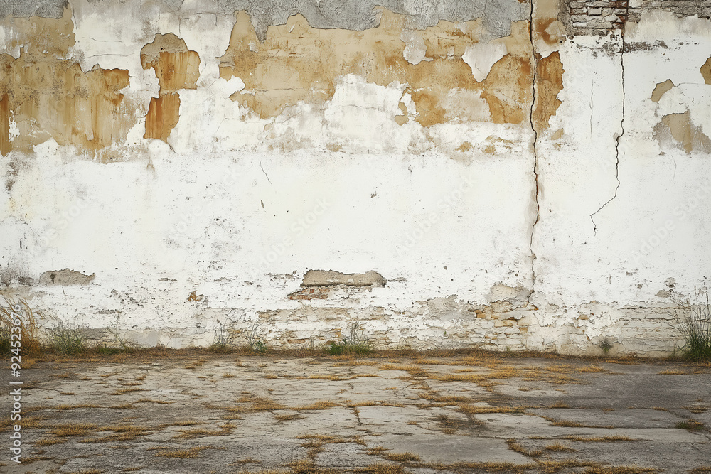 Obraz premium White concrete wall