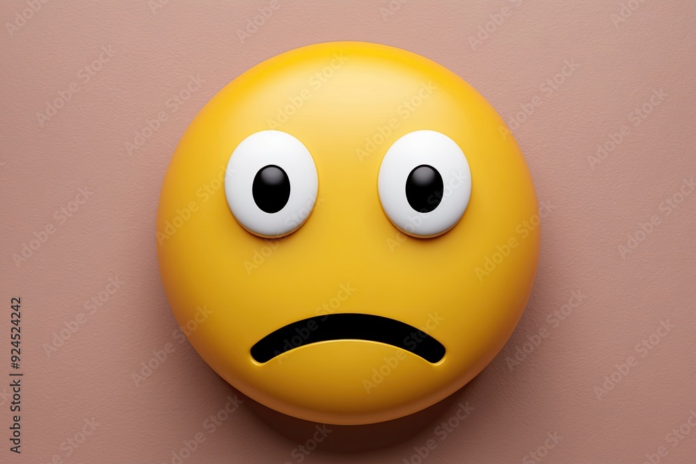 3D Thinking Face Emoji Conflicted Yellow Emoticon for Effective Expression and Display 3D Thinking Face Emoji Conflicted Yellow Emoticon for Effective Expression and Display