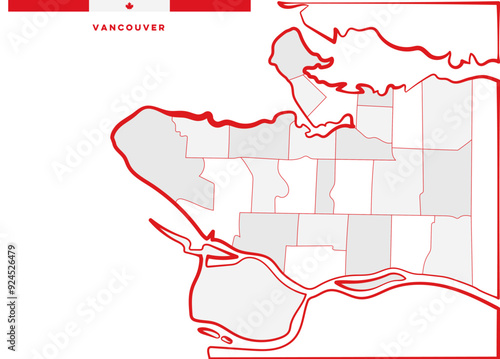 Vancouver Map - Districts