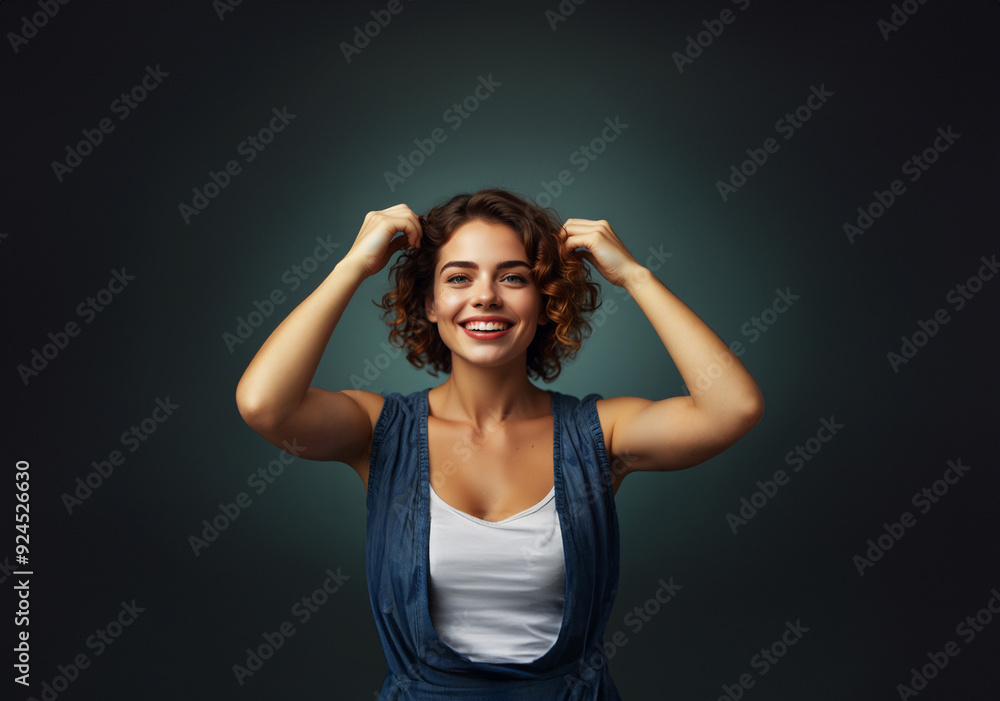 Obraz premium A beautiful woman with a magnetic personality.