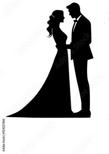 wedding couple vector