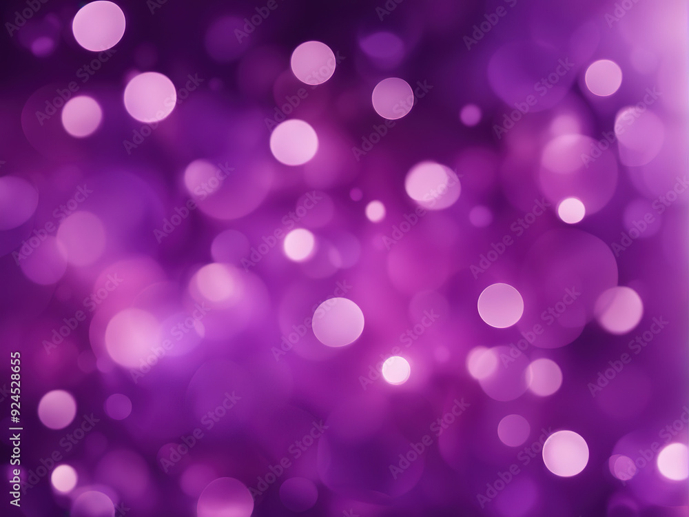Abstract purple bokeh background with soft, glowing circles of light. Abstract purple bokeh background with soft, glowing circles of light.