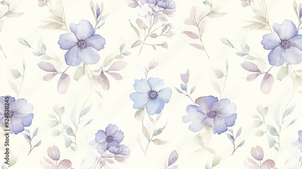 A seamless pattern with watercolor flowers, their soft pastel colors and delicate details creating an elegant composition on cream paper.seamless wallpaper, patterns, background, backdrop, wallpaper A seamless pattern with watercolor flowers, their soft pastel colors and delicate details creating an elegant composition on cream paper.seamless wallpaper, patterns, background, backdrop, wallpaper