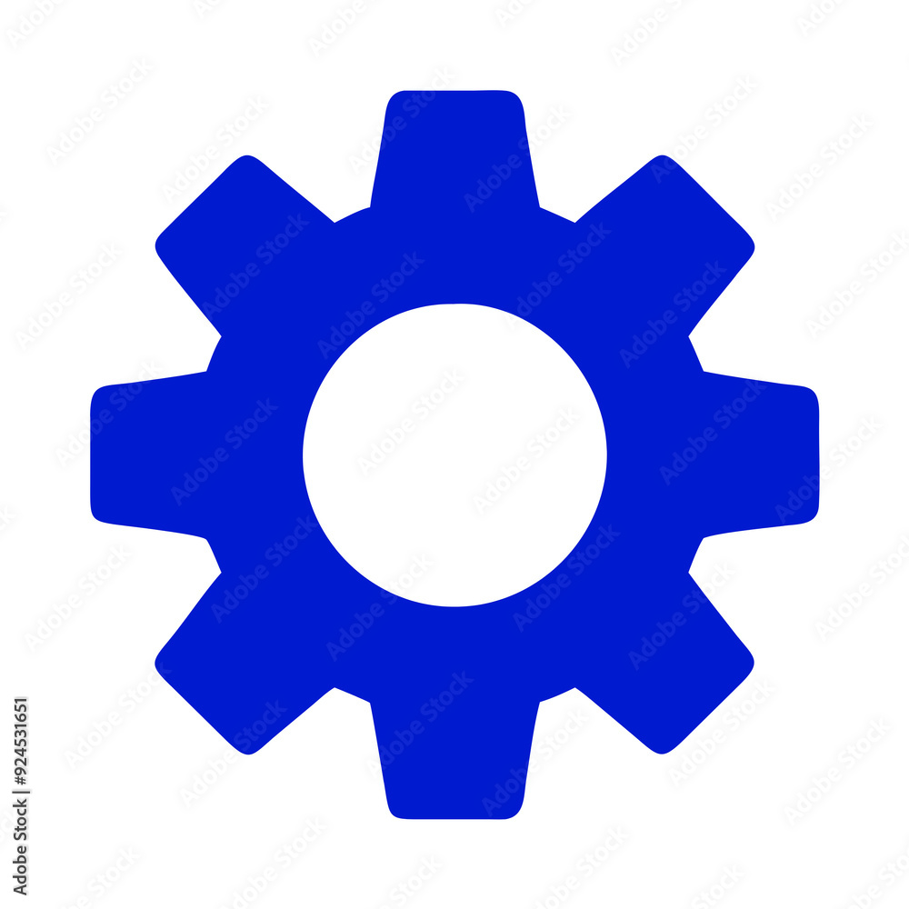 gear icon on white