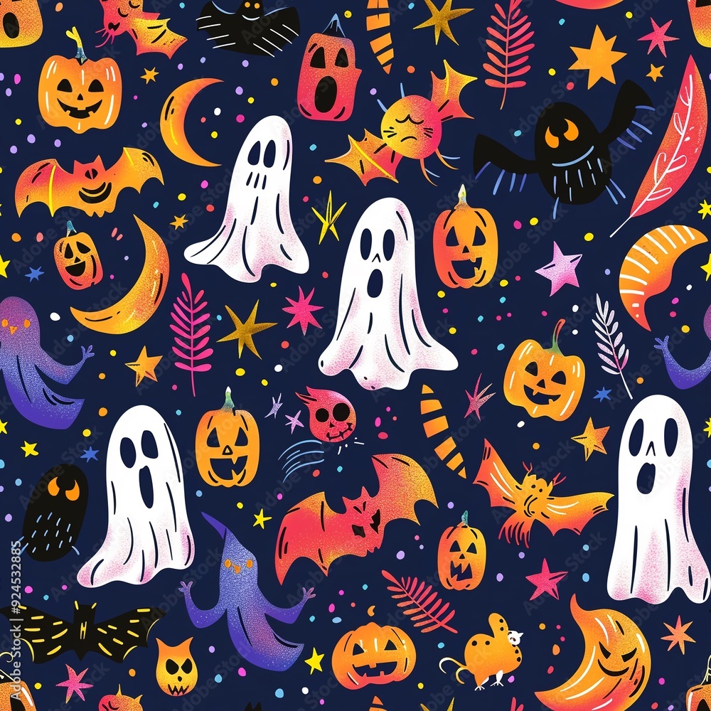 Seamless decorative pattern for Halloween Seamless decorative pattern for Halloween