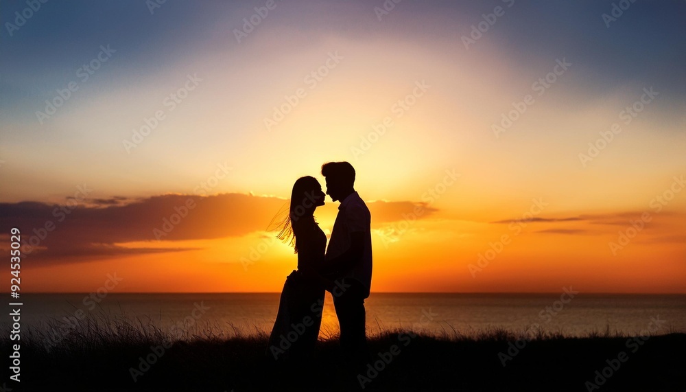 A passionate gaze between lovers. A passionate gaze between lovers.