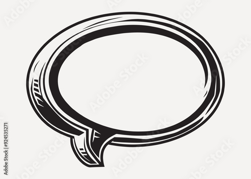 Comic speech bubble illustration
