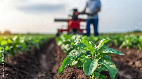 Farm technology, modern equipment for better yields photo