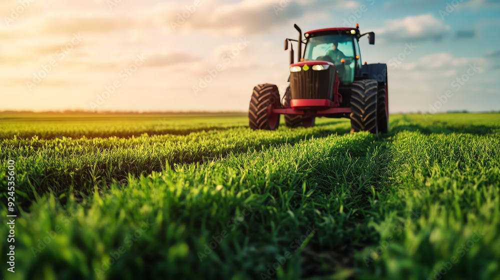 Obraz premium Innovative farm equipment, new tools