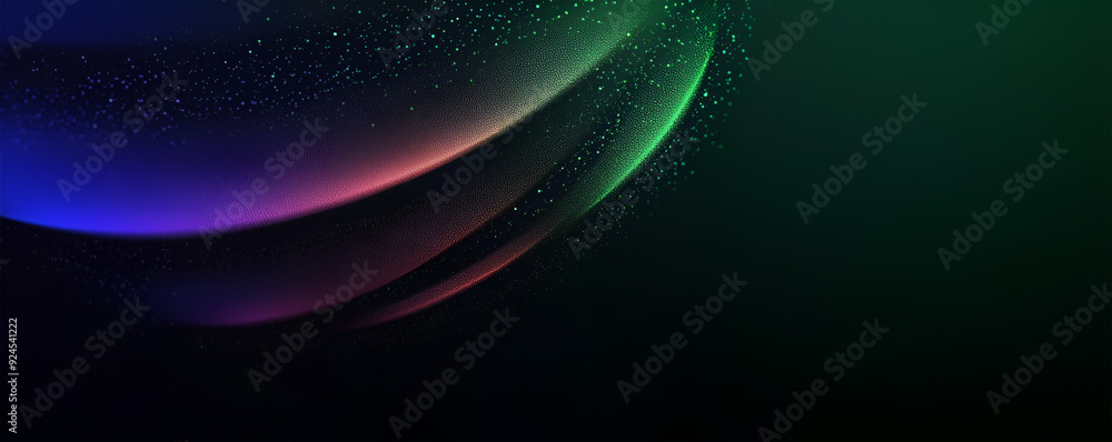 Fototapeta premium A colorful abstract design featuring smooth curves and a gradient effect.