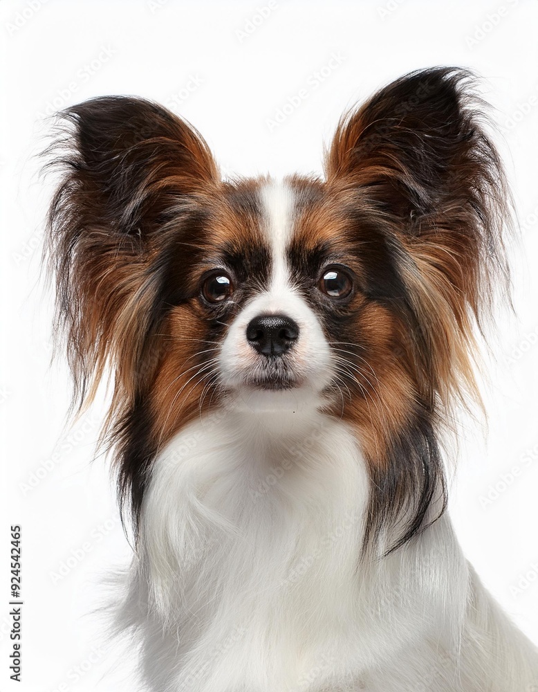 パピヨンのポートレート(Papillon portrait on white background)
パピヨンのポートレート(Papillon portrait on white background)