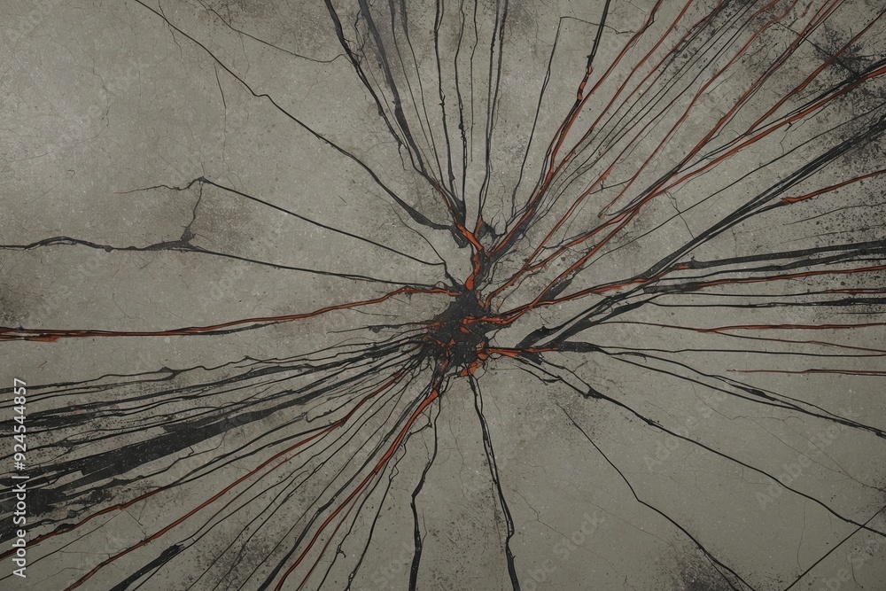 Obraz premium Grunge Patterned Medium Surface with Ruptured Line Texture