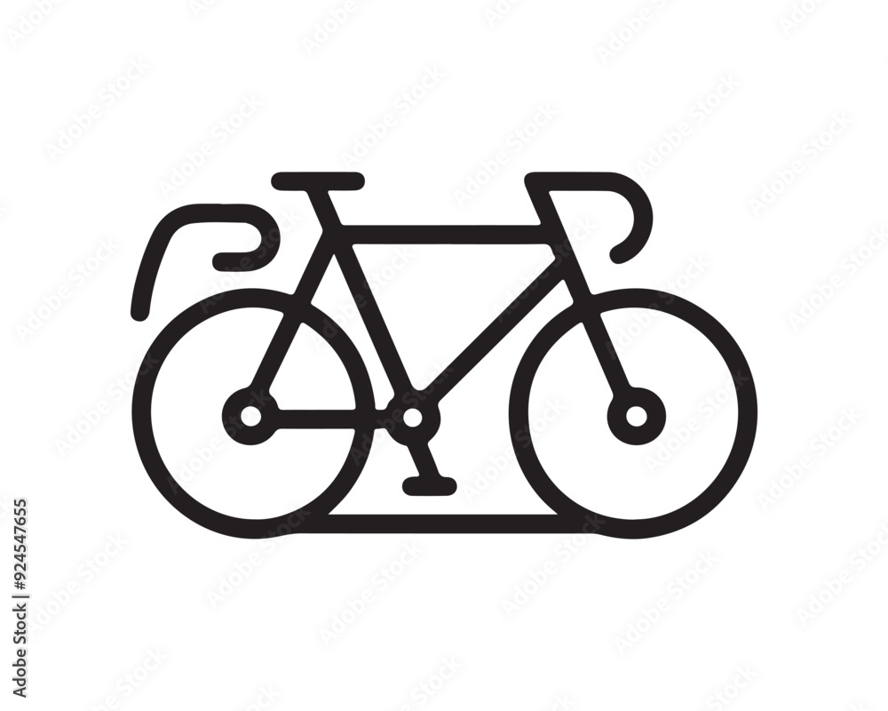 Fototapeta premium Bicycle Logo Design Icon Symbol Vector Template.