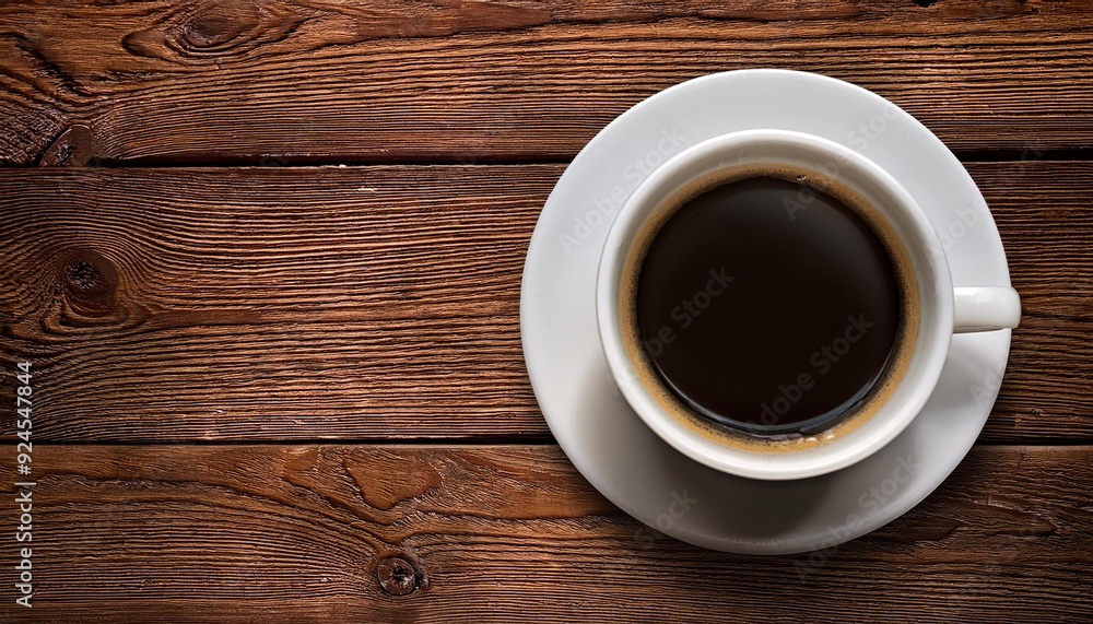 Aerial shot of a coffee cup with a scenic background. Aerial shot of a coffee cup with a scenic background.